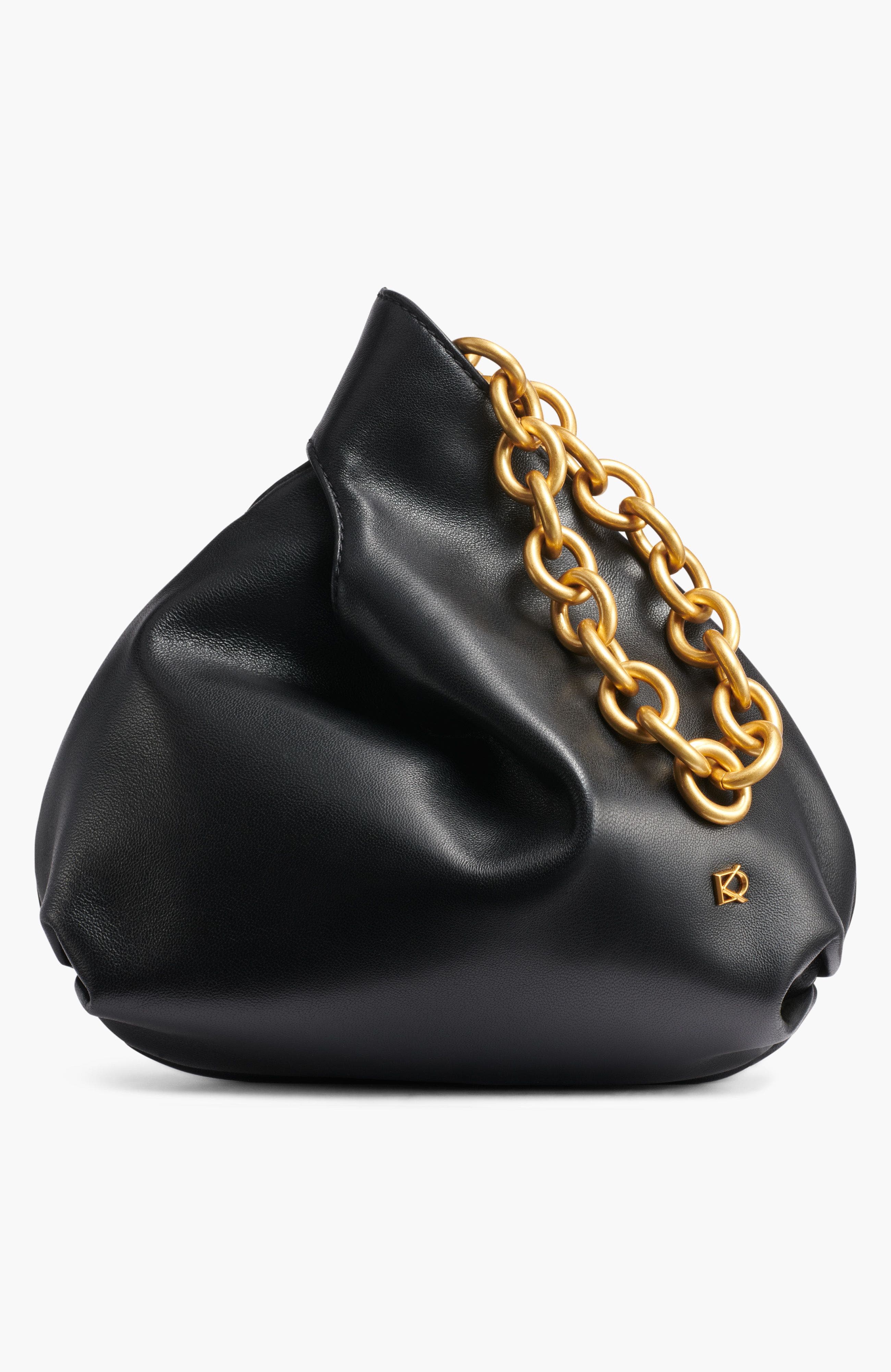 Lawrence Wristlet, Main, color, Black/Gold