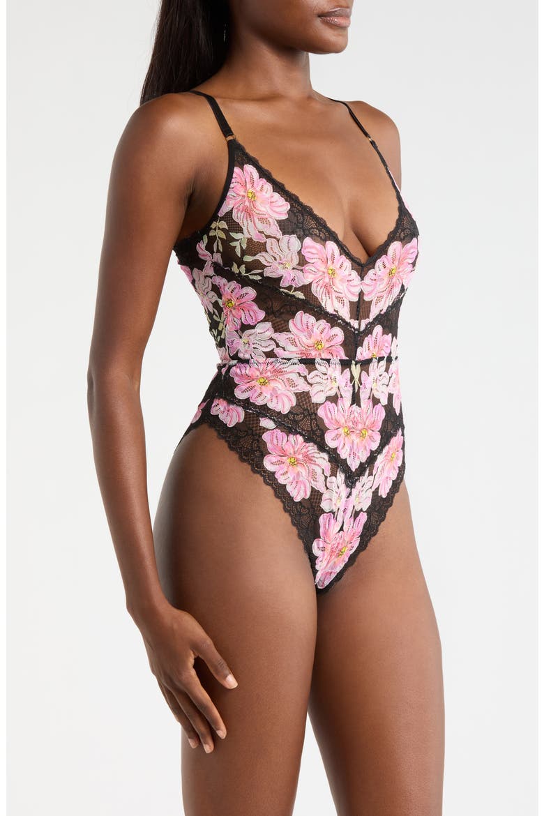 Floral Lace Teddy, Alternate, color, PRINTED PRIMROSE