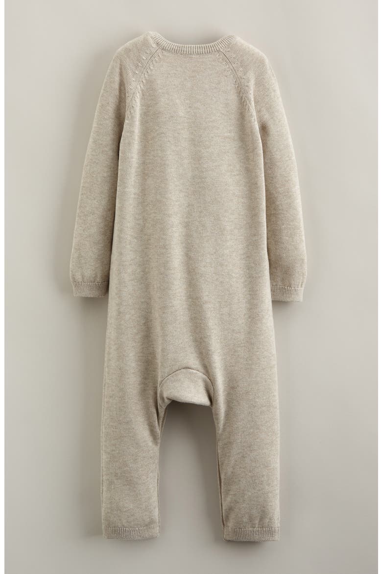 Sweater Romper, Alternate, color, BEIGE OATMEAL BEAR