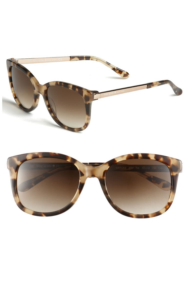 'gayla' 52mm sunglasses, Main, color, Z/DNUCamel Tortoise/ Brown G