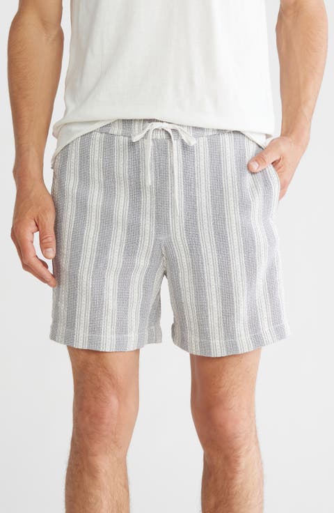 Stripe Drawstring Shorts