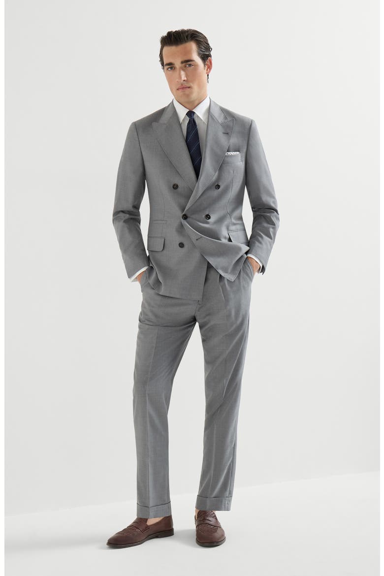 Hopsack trousers, Alternate, color, Grey