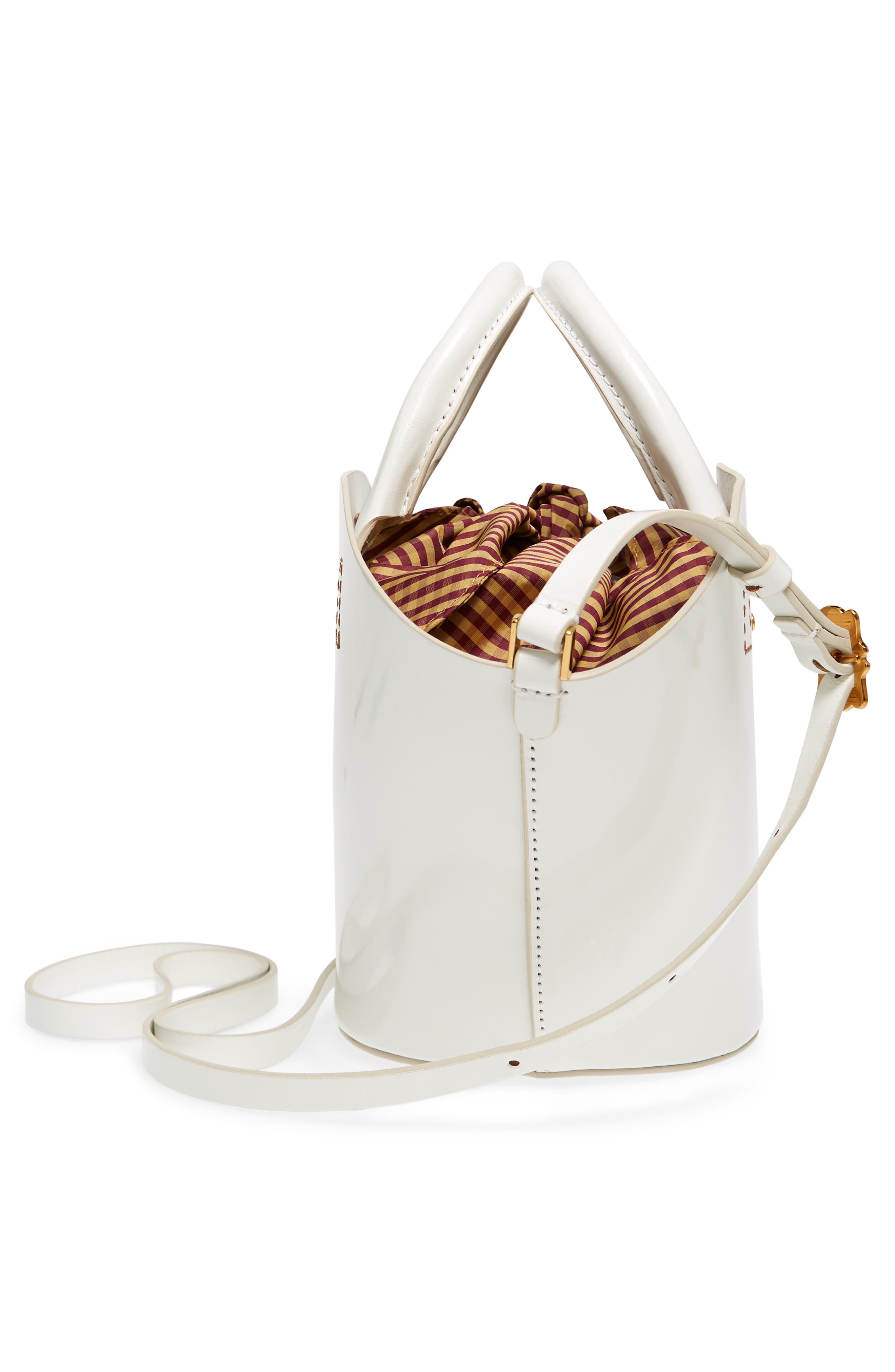 TRADEMARK Small Leather Bucket Bag, Alternate, color, 