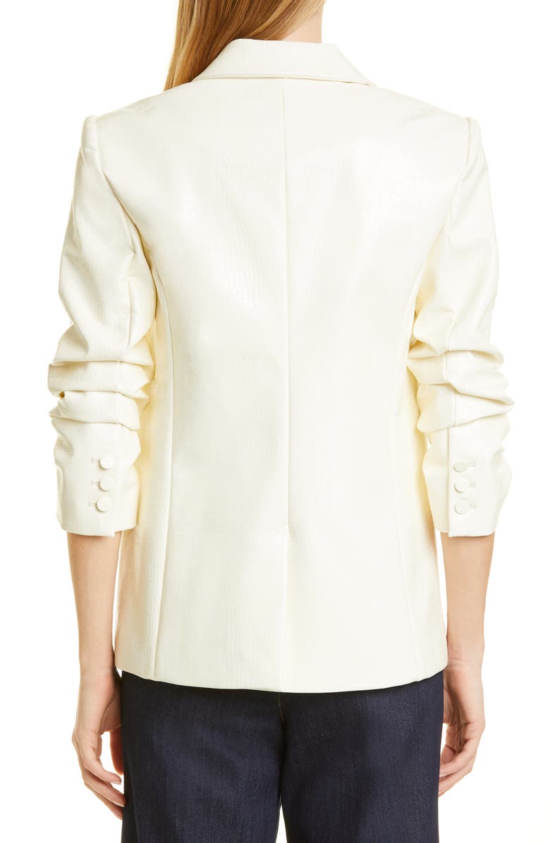 Cinq à Sept Kylie Faux Croc Embossed Blazer, Alternate, color, 