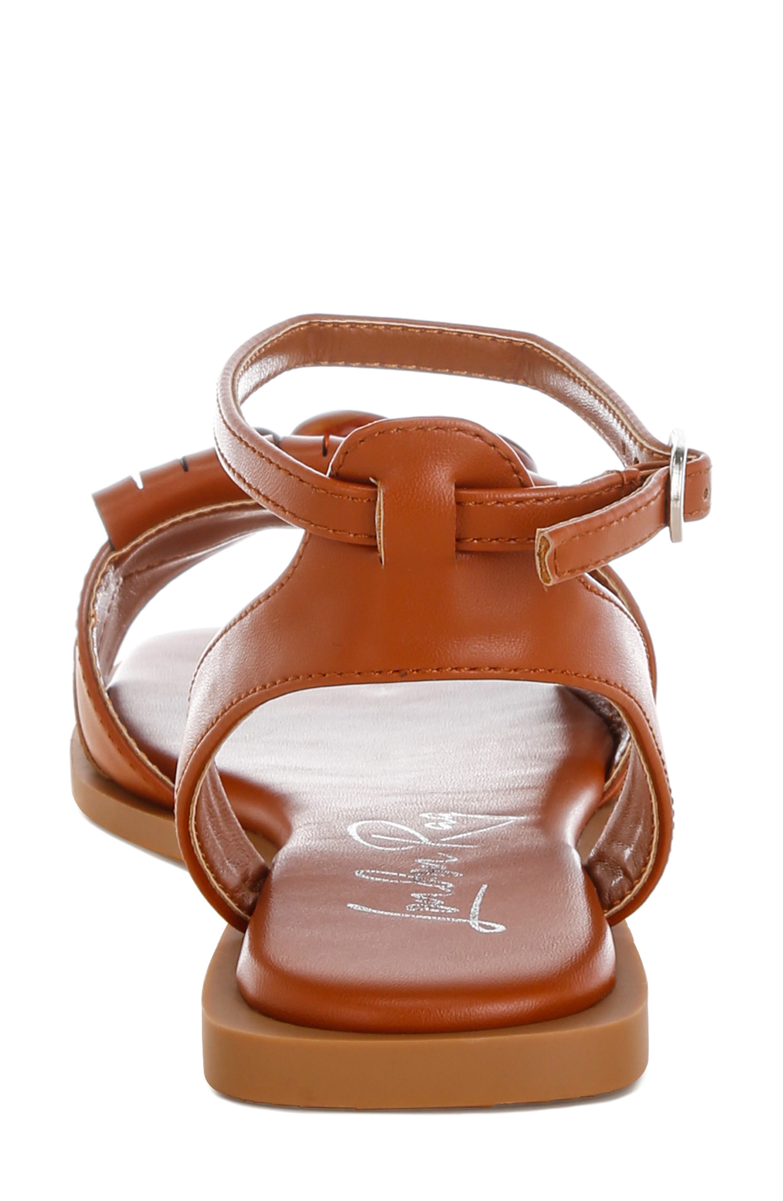 Morgine Ankle Strap Sandal, Alternate, color, TAN