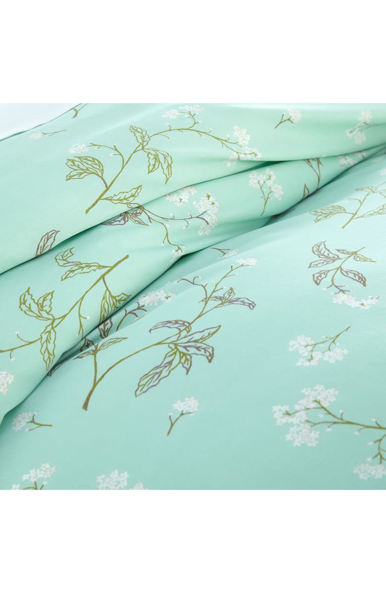 SOUTHSHORE FINE LINENS 300 Thread Count Cotton Sateen Duvet Cover Set, Alternate, color, Green