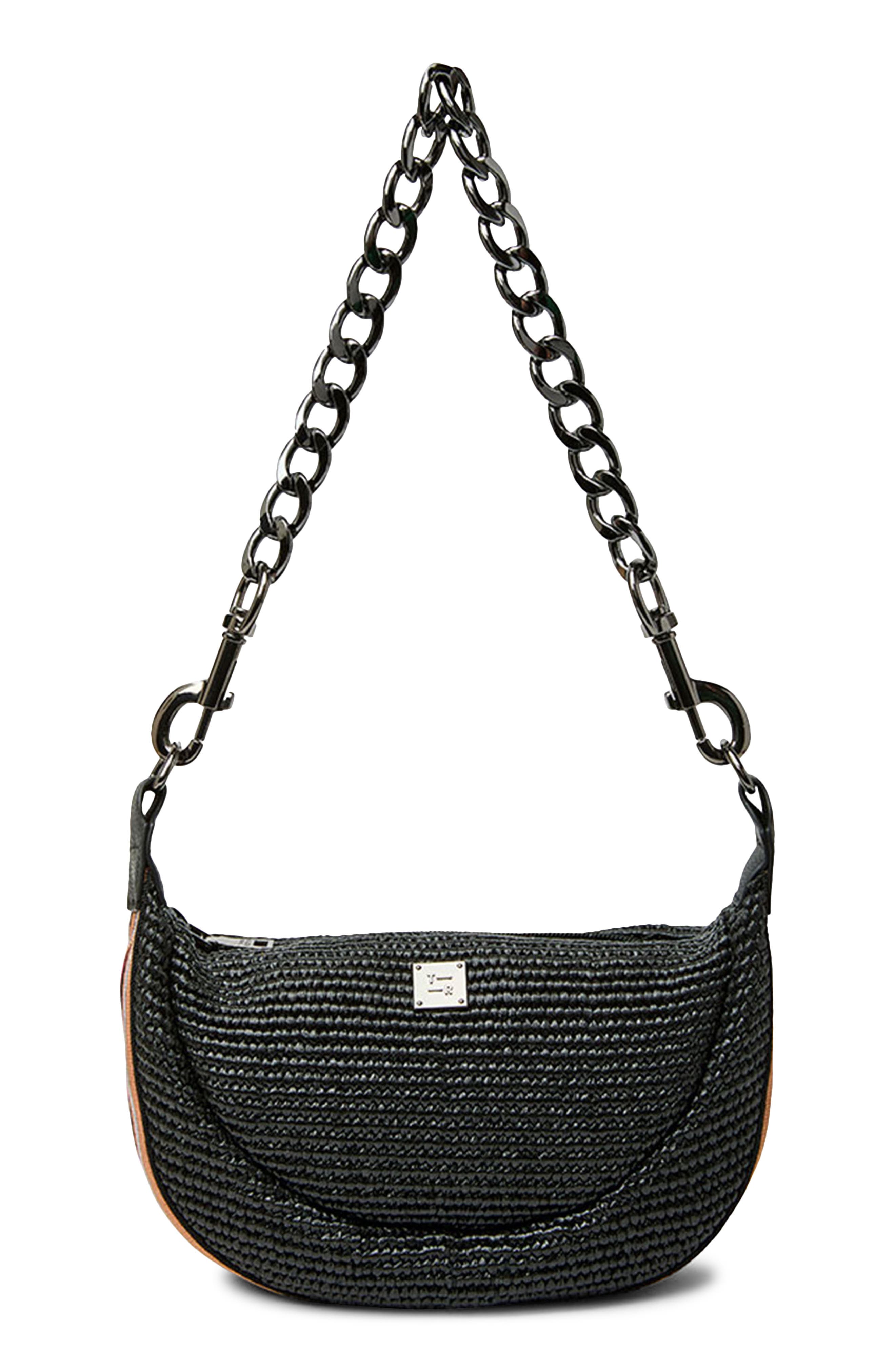 THINK ROYLN Tiny Dancer Raffia Shoulder Bag, Alternate, color, 