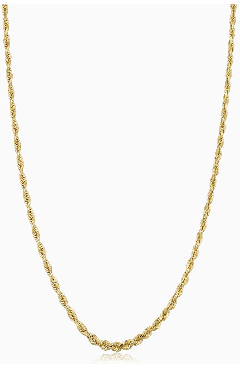 Oradina Men's Titan Rope Bold Chain in 14K Gold, Main, color, Yellow Gold