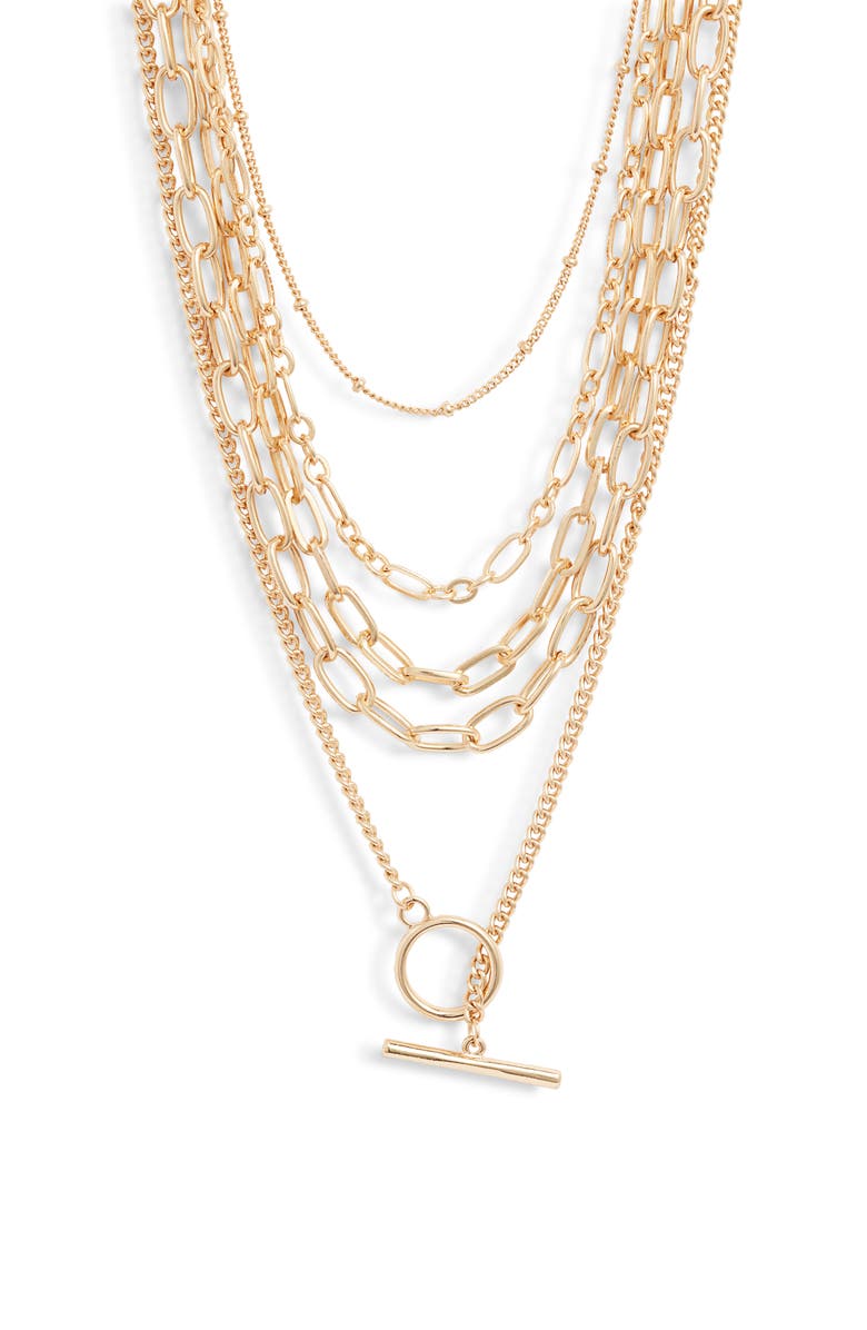 BP. x Claudia Sulewski Layered Chain Necklace, Main, color,