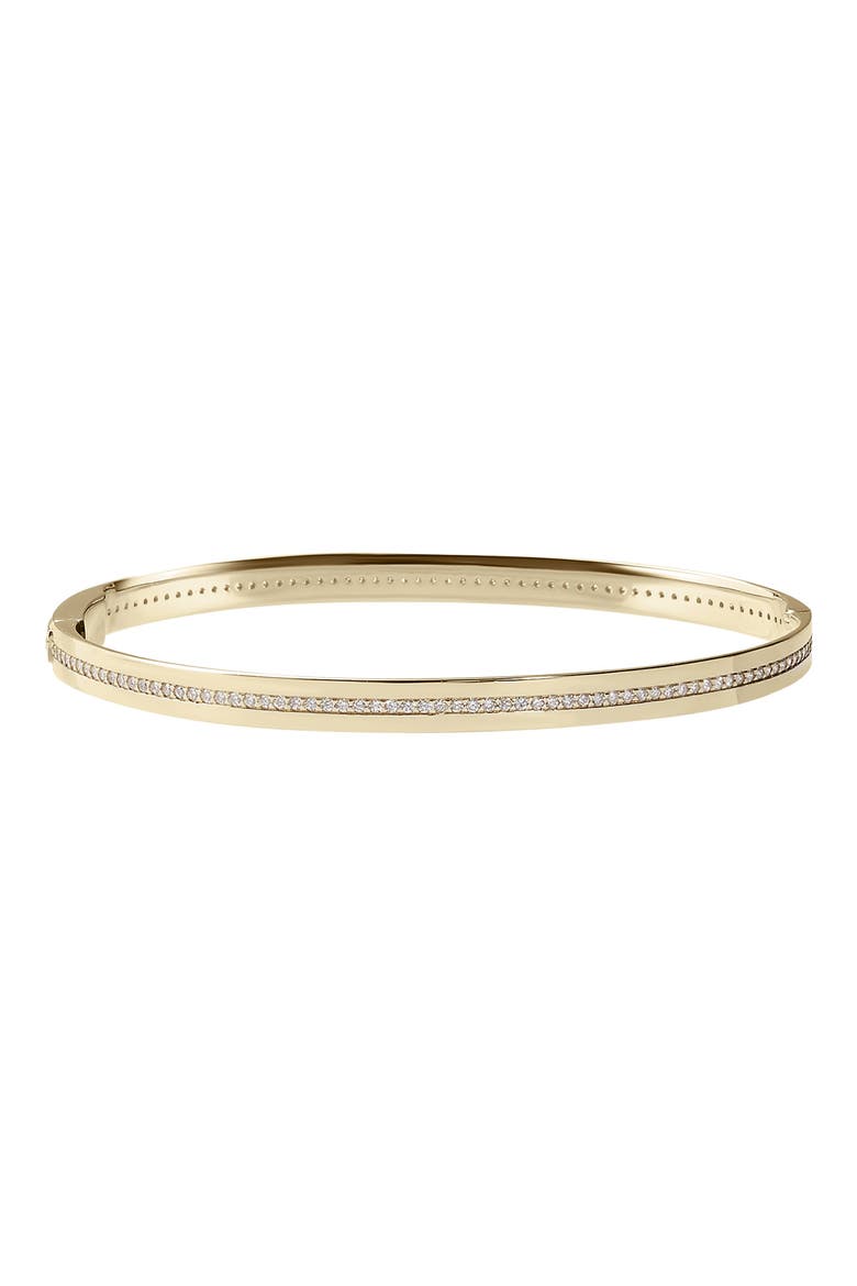 Vanity 14K Gold Diamond Bangle, Main, color, YELLOW GOLD