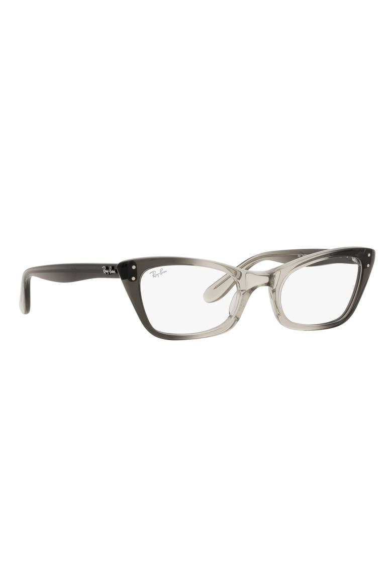 RX5499 47mm Small Cat Eye Optical Glasses, Alternate, color, TRANSPARENT GREY