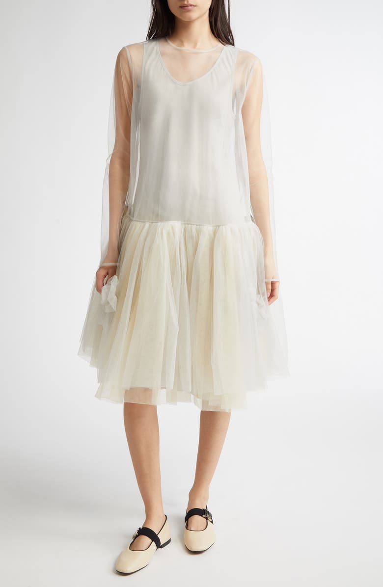 Molly Goddard Raquel Long Sleeve Dress, Main, color, 