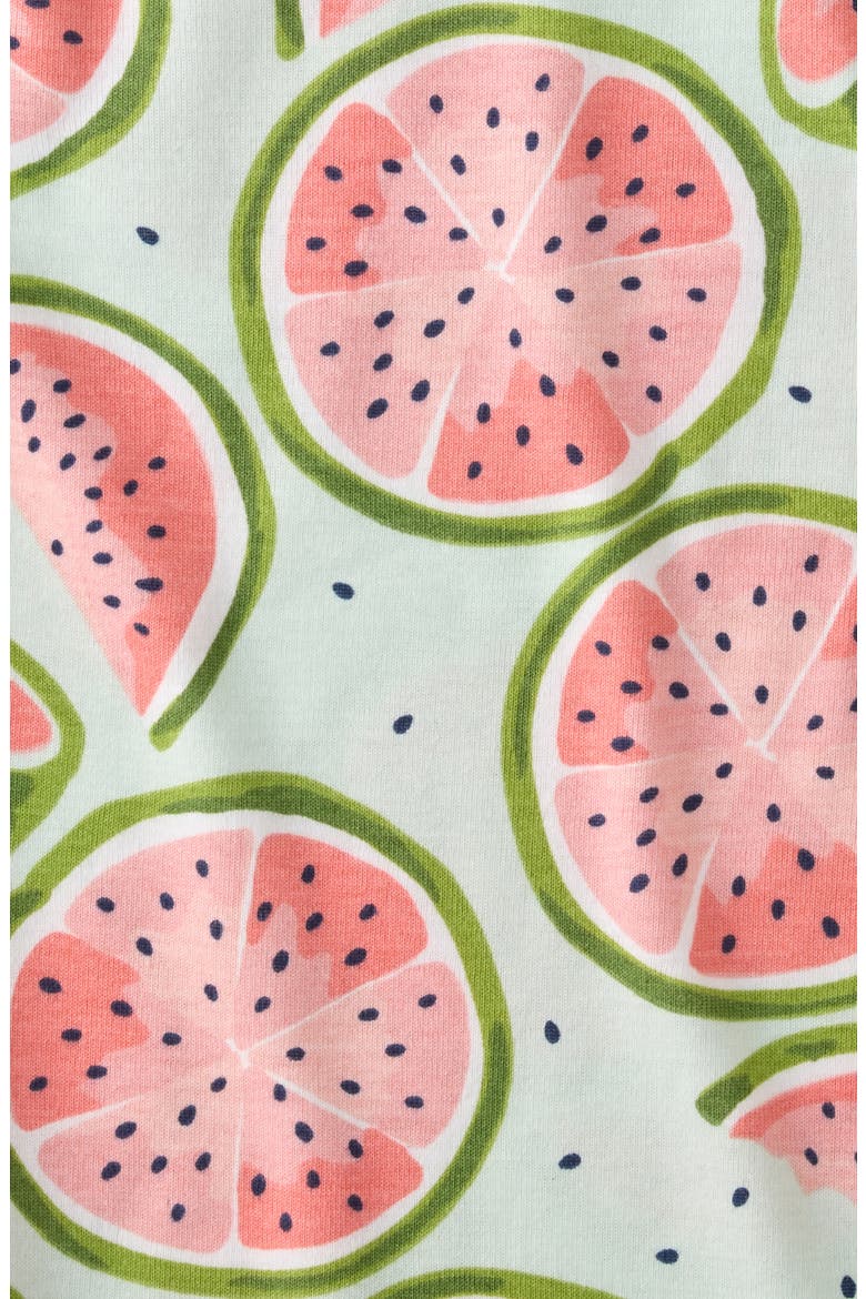 Kids' Shade Fitted Two-Piece Organic Cotton Pajamas, Alternate, color, ONE IN A MELON