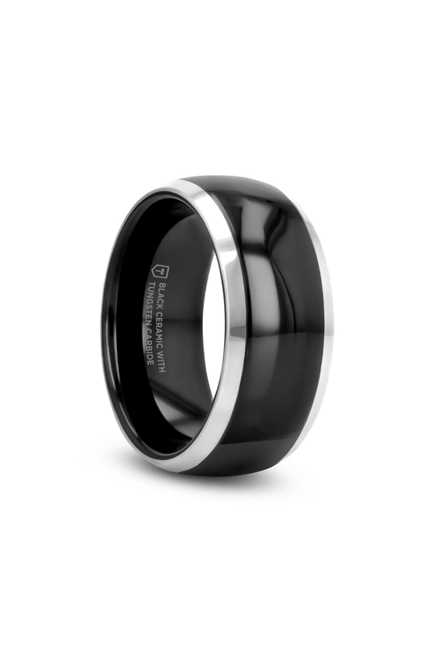 Carrera Domed Ceramic Tungsten Wedding Band