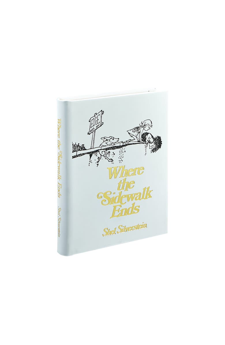 Graphic Image Where the Sidewalk Ends Poems and Drawings Leather Edition, Main, color, White