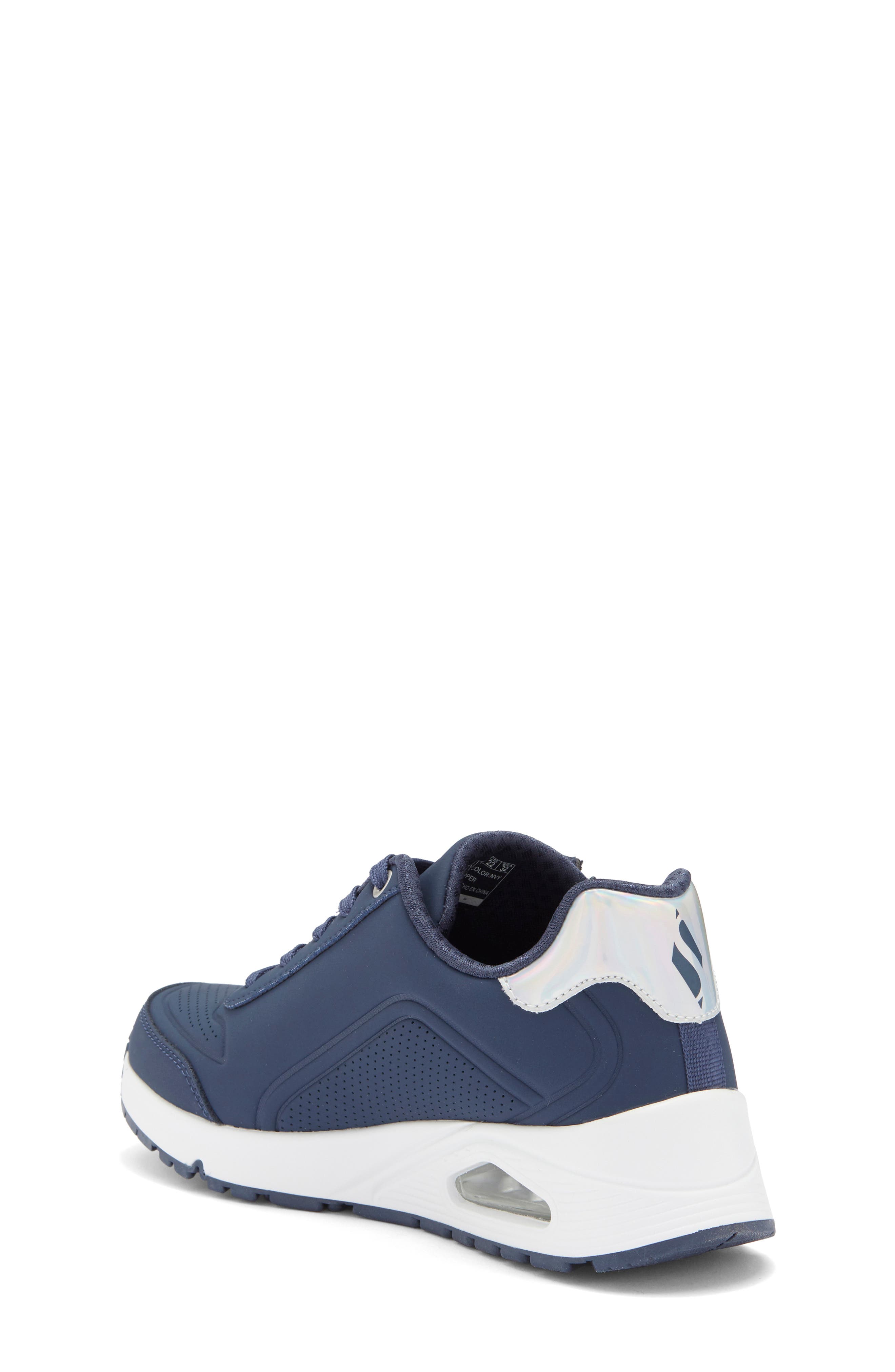 SKECHERS Kids' Uno Gen1 Zip Sneaker, Alternate, color, Navy