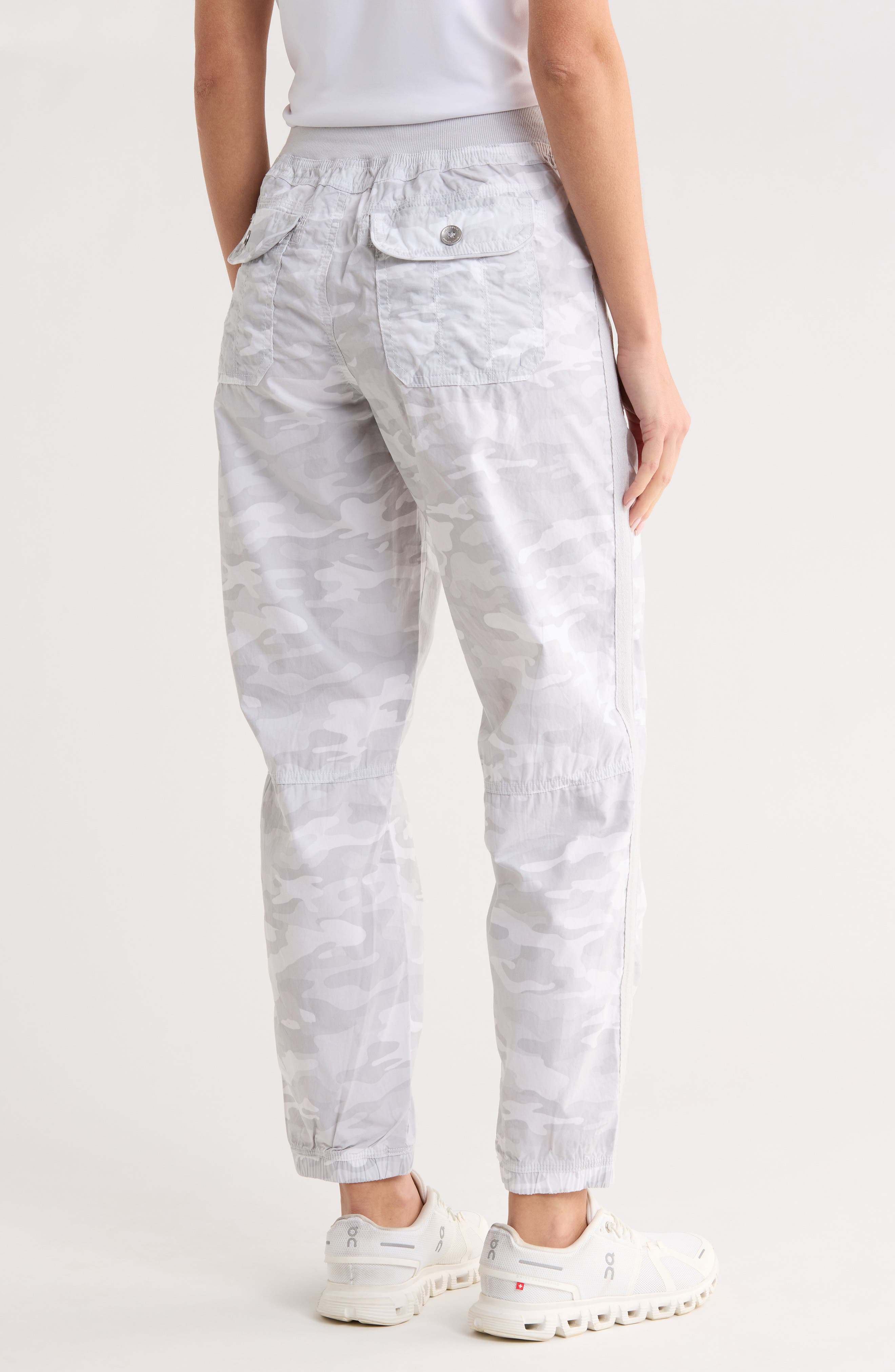 Drawcord Waist Cotton Cargo Joggers - image 4