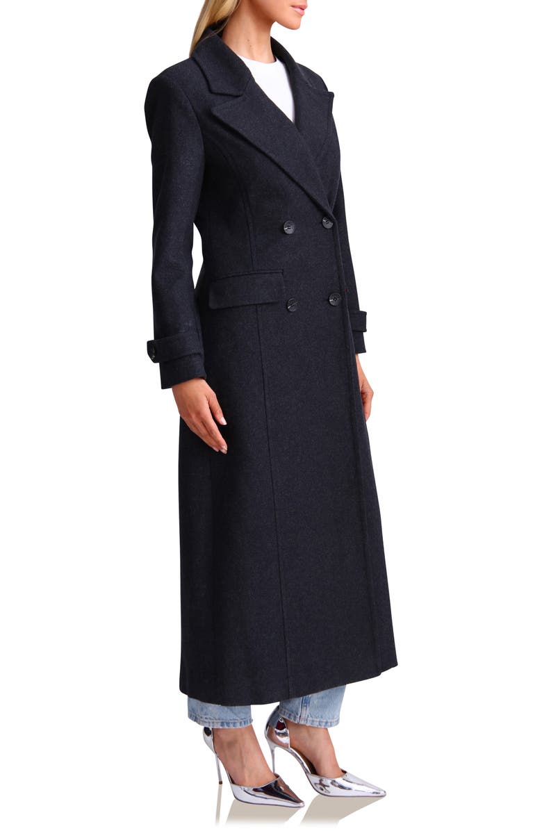 Avec Les Filles Double Breasted Longline Coat, Alternate, color,