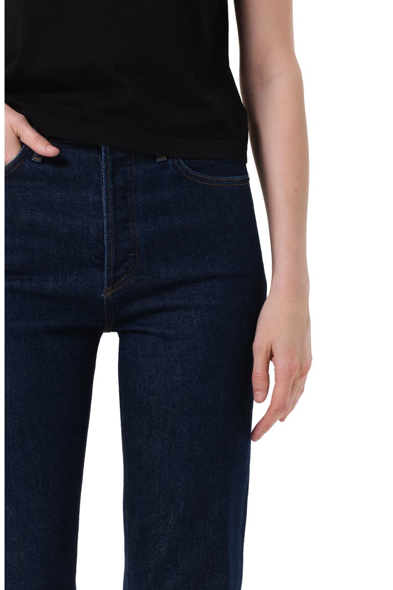 '90s Pinch Waist High Waist Straight Leg Jeans, Alternate, color, REISSUE INDIGO RINSE