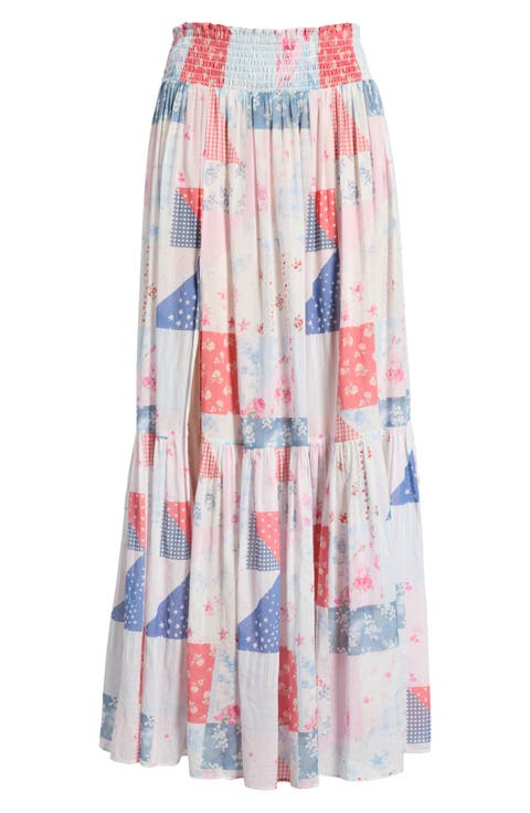 Umber Cotton Maxi Skirt
