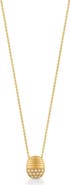 Pamela Zamore Isla Oval Diamond Pendant Necklace
