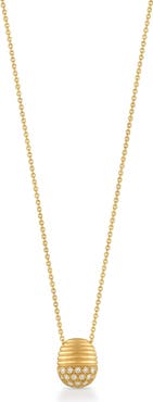 Pamela Zamore Isla Oval Diamond Pendant Necklace