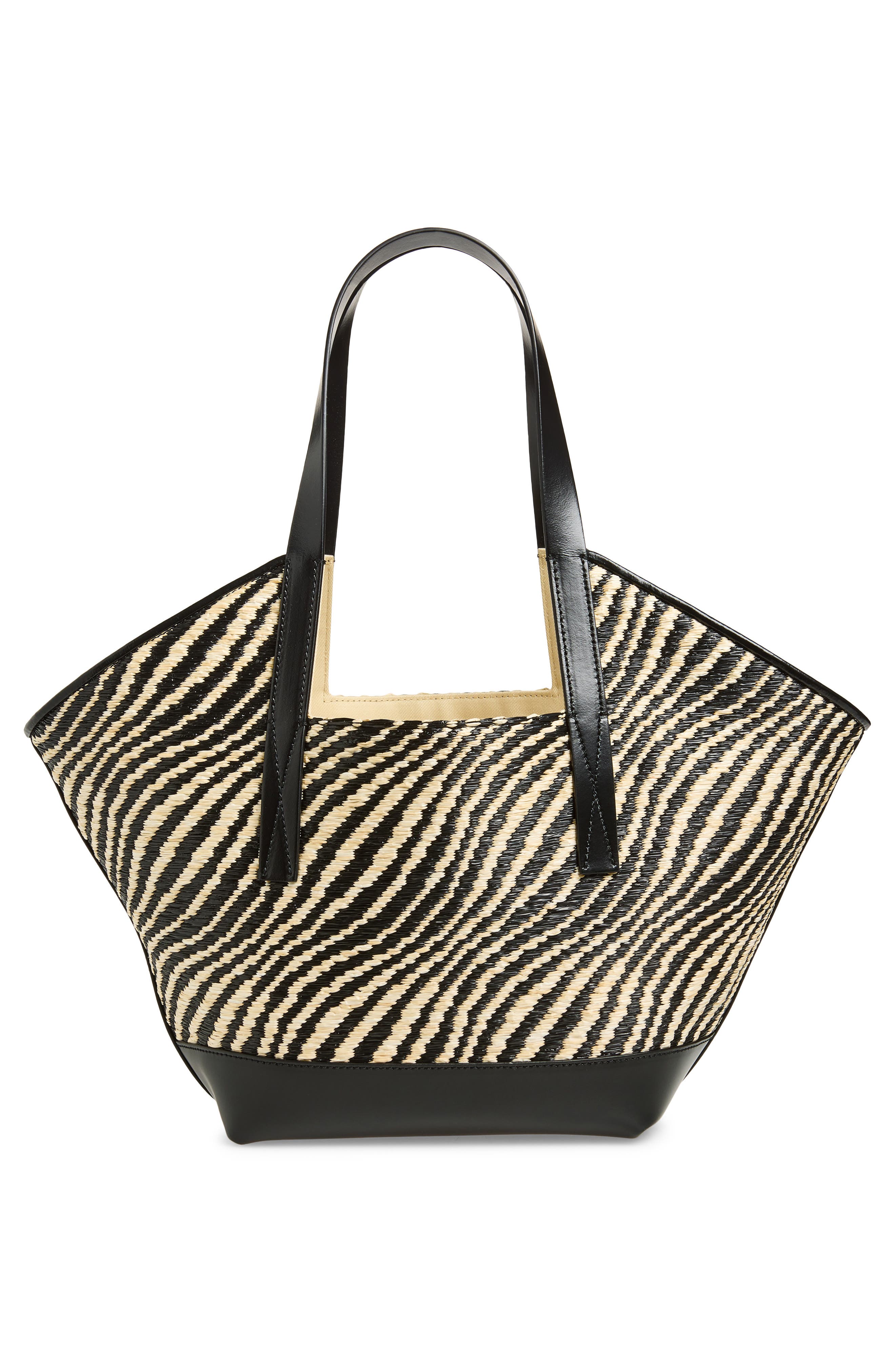 Marni Small Waves Tote, Alternate, color, 00N99 Black