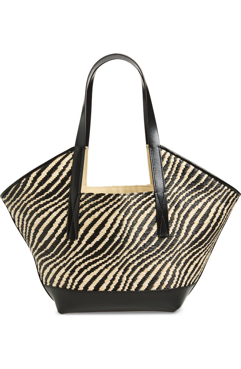 Marni Small Waves Tote, Alternate, color, 00N99 Black