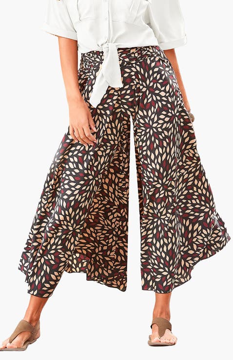 Printed Flowy Culottes