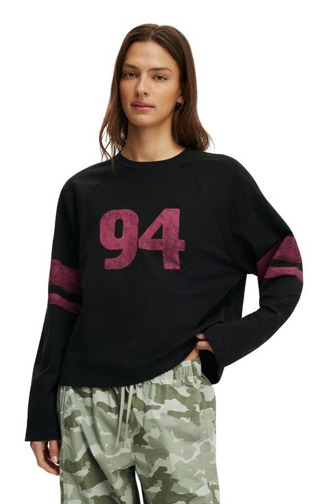 Women's Active Graphic Raglan Tee