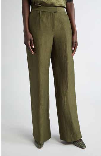 Jason Wu Collection Crinkled Satin Straight Leg Trousers