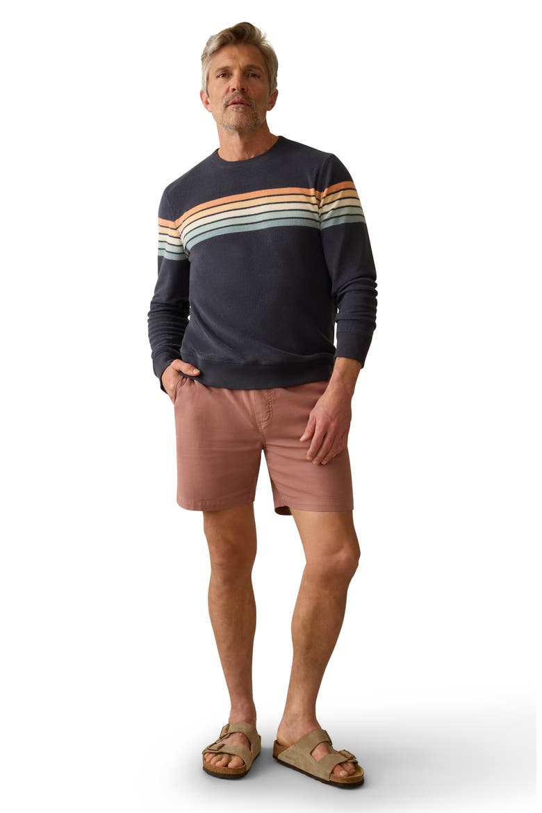 Essential Stretch Cotton Drawstring Shorts, Alternate, color, CEDAR ROSE