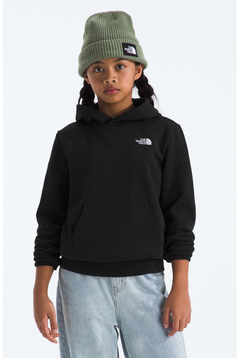 Kids' Evolution Simple Dome Hoodie, Alternate, color, TNF BLACK