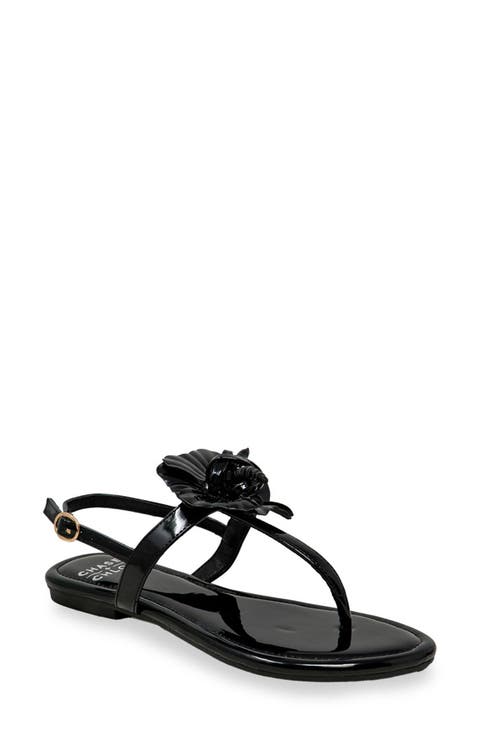Floral Post Toe Sandal (Women)