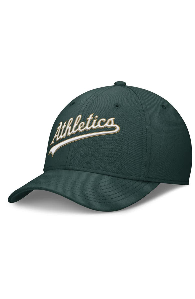 Nike Men's Nike Green Athletics Rise Performance Flex Hat, Alternate, color, Green