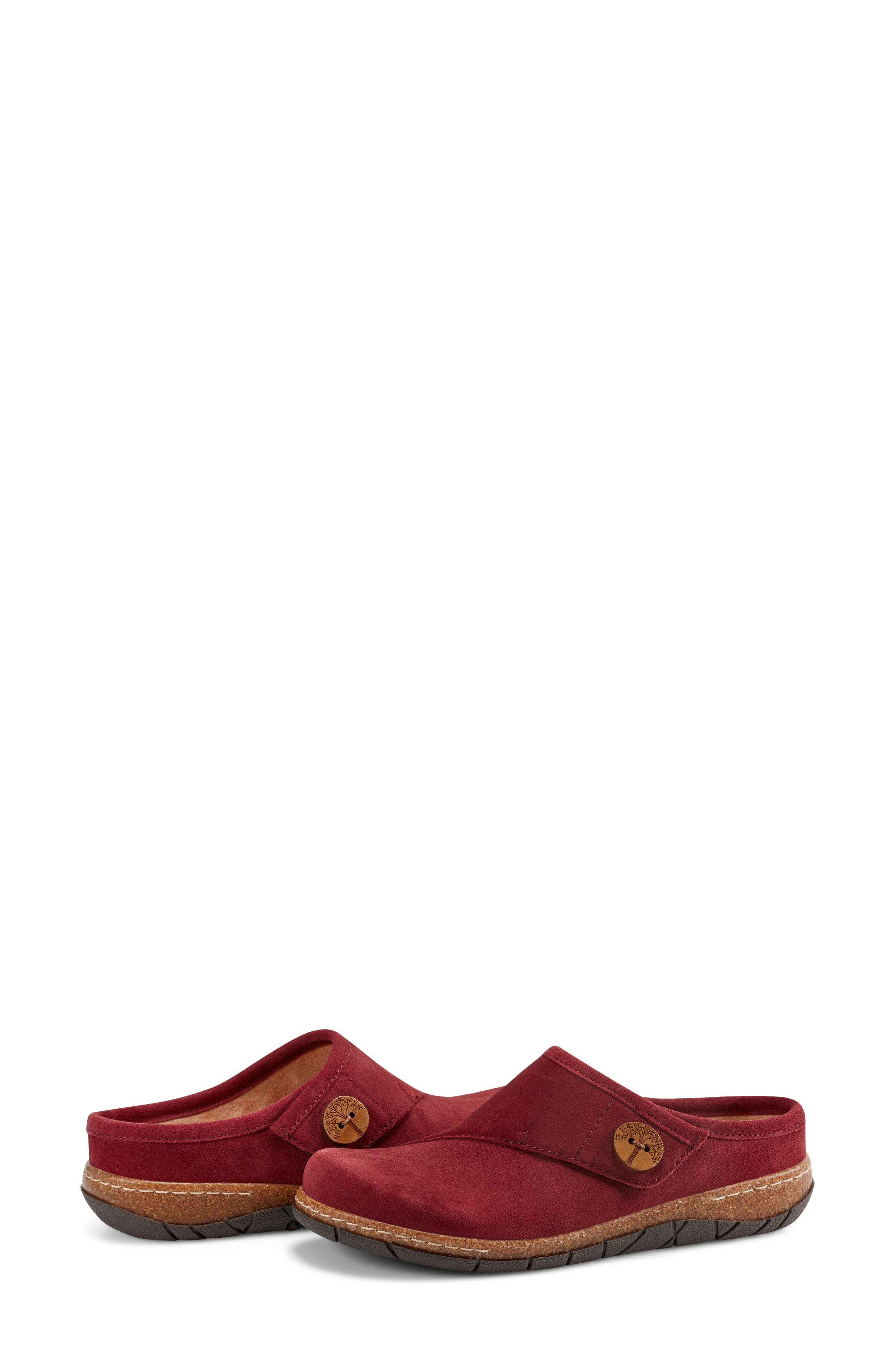 Ezra Clog, Alternate, color, DARK RED