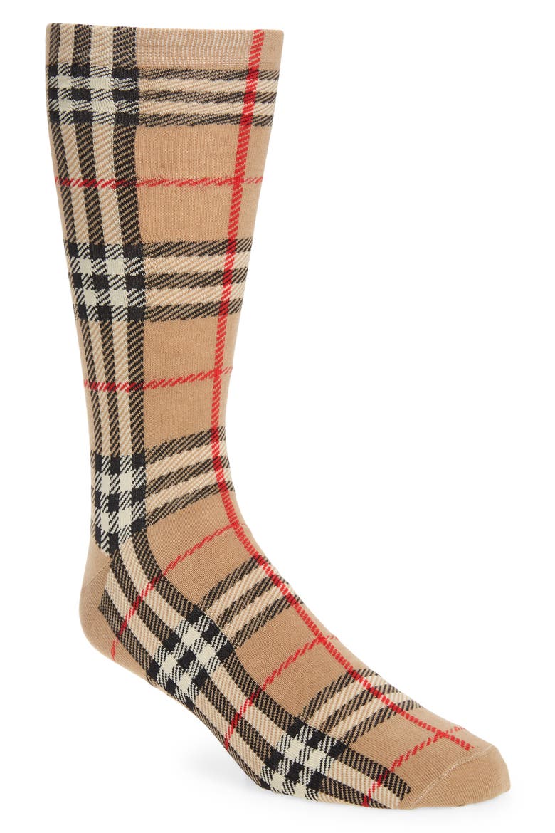 Check Socks, Main, color, ARCHIVE BEIGE