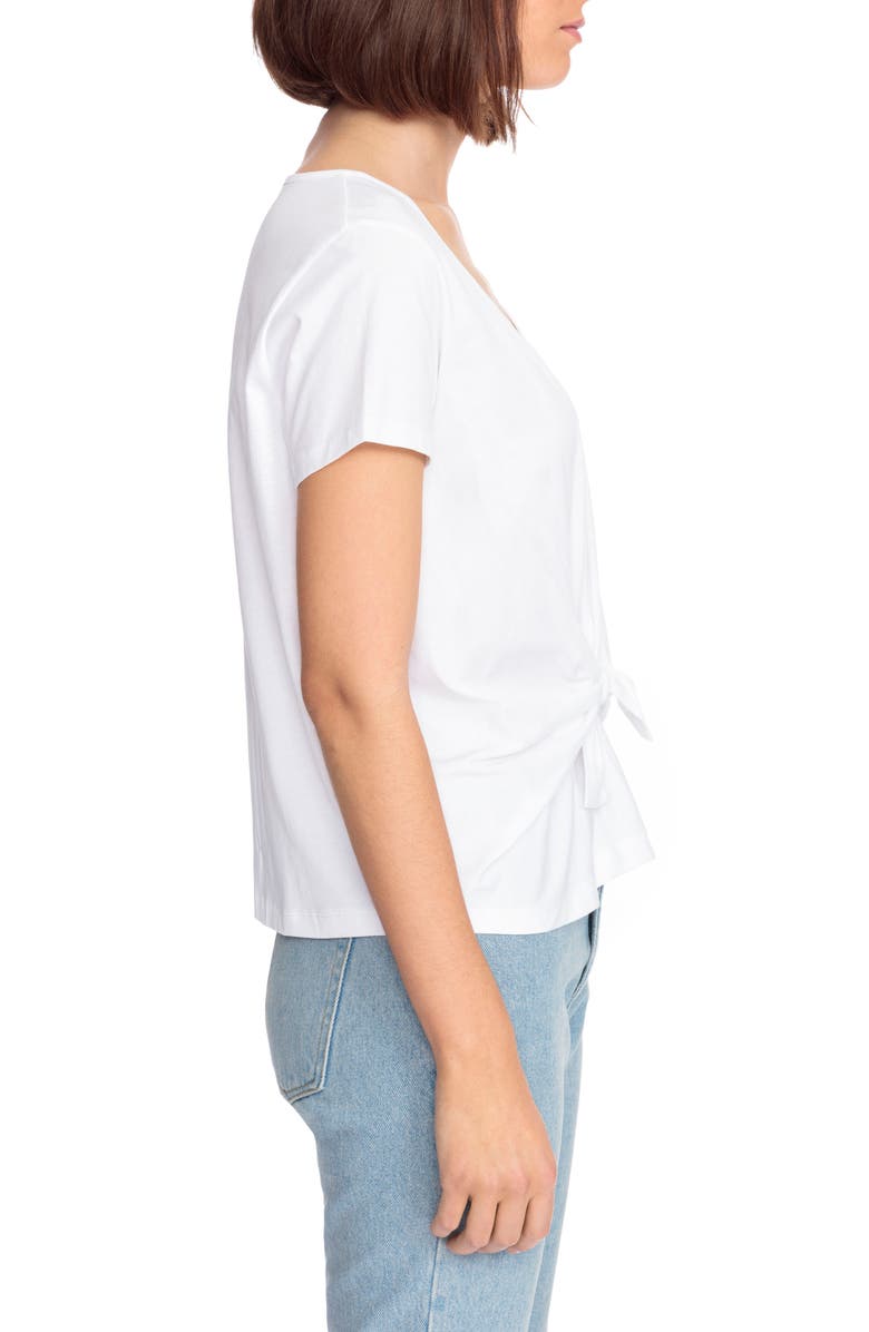 Sézane Domingo Knot Tee, Alternate, color,