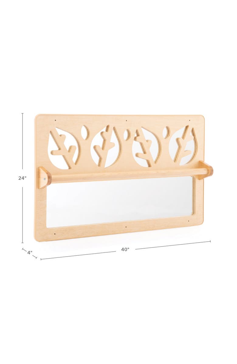 Kaplan Early Learning Company Exploration Wall Mirror, Alternate, color, Beige