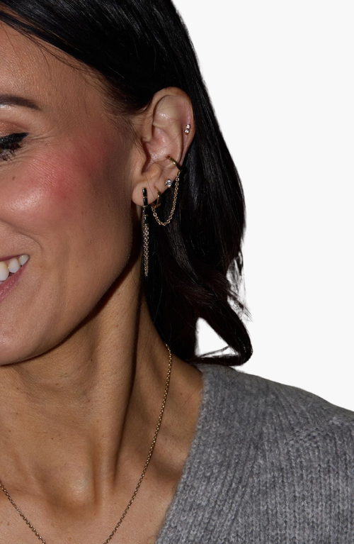Nickel & Suede Lucia Statement Earrings