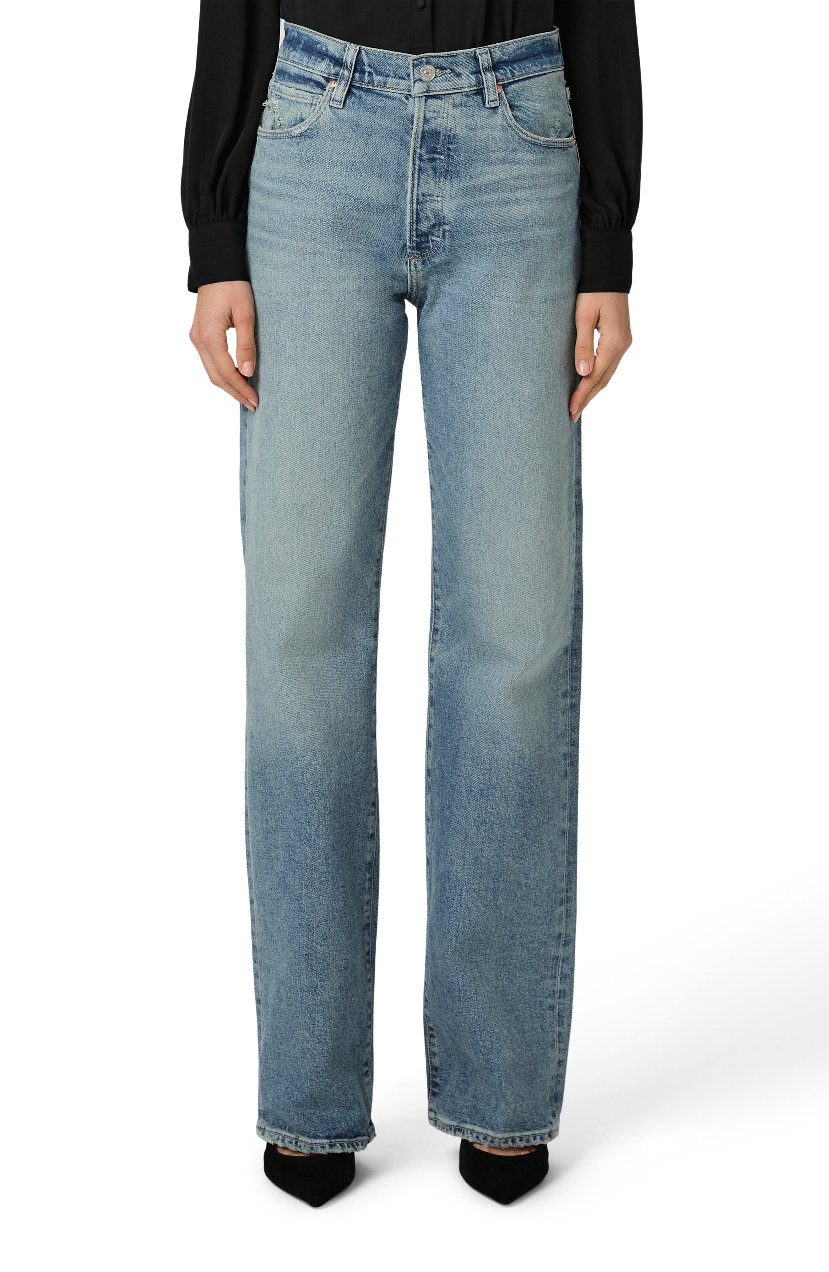 PAIGE Sawyer High Waist Straight Leg Jeans