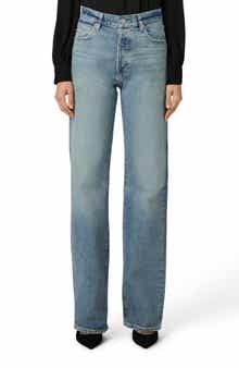 PAIGE Sawyer High Waist Straight Leg Jeans