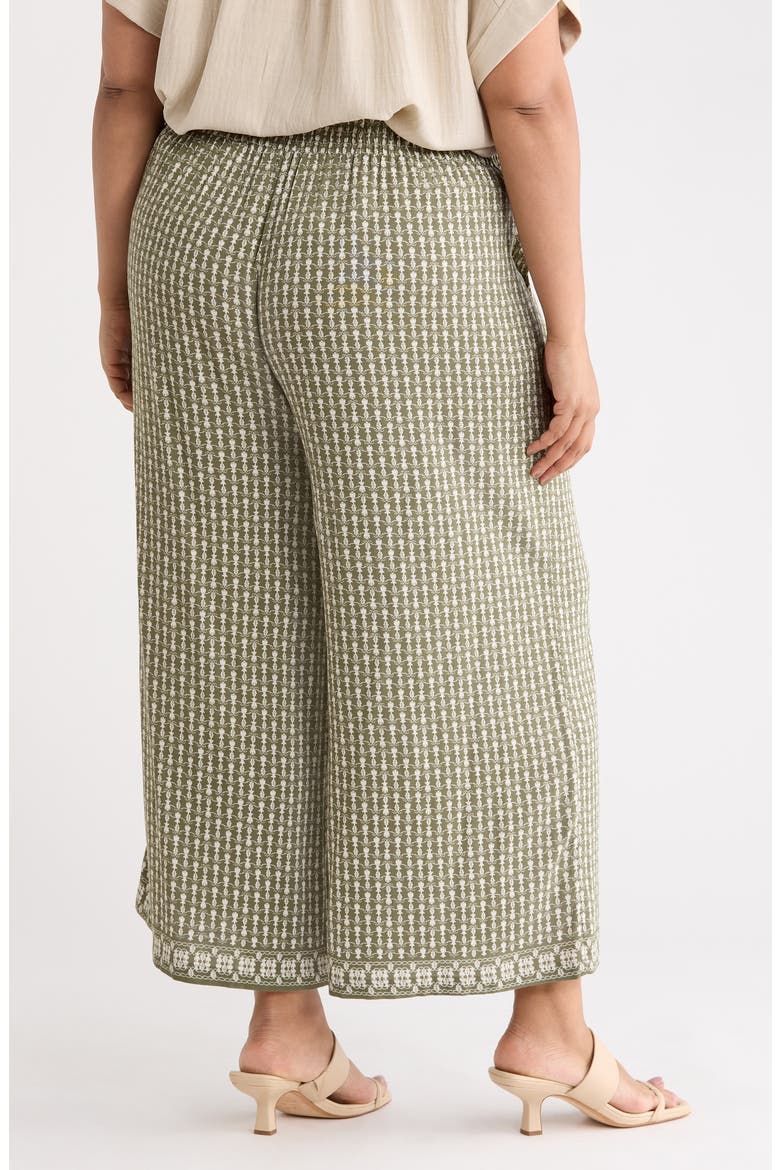 Print Crop Wide Leg Pants, Alternate, color, SAGE BULB WAVES