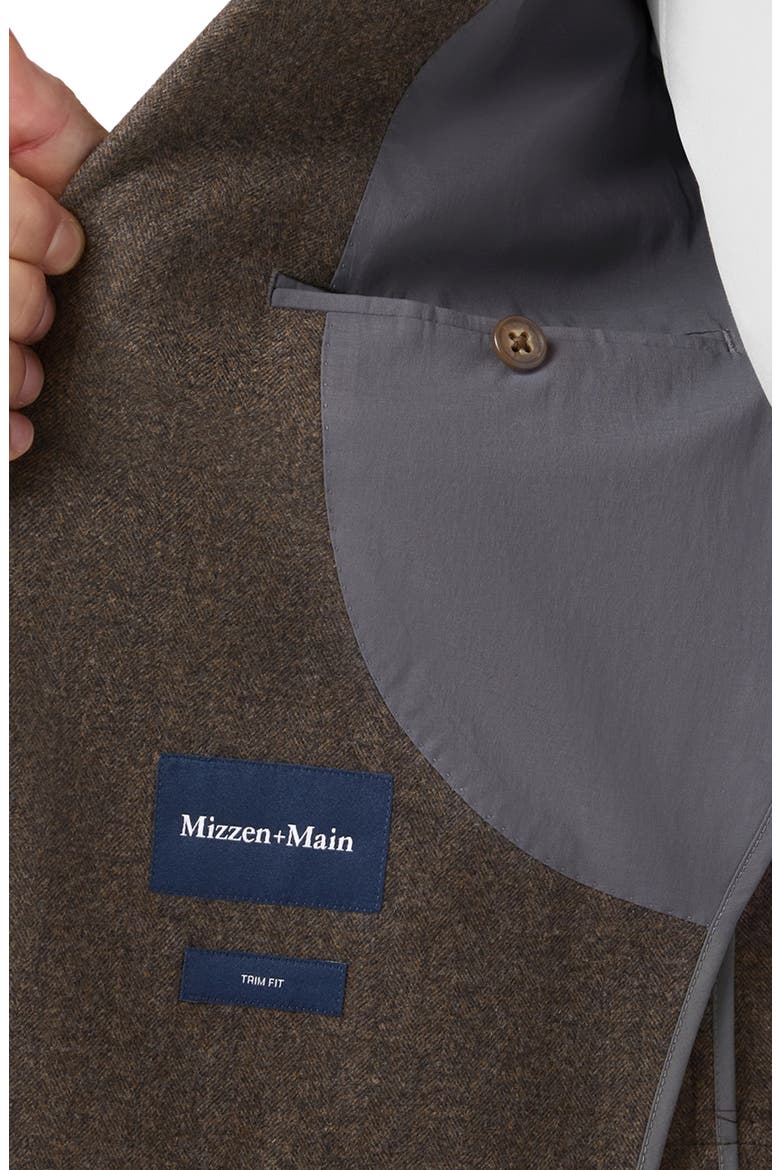 Lavelle Virgin Wool Blazer, Alternate, color, ESPRESSO HERRINGBONE