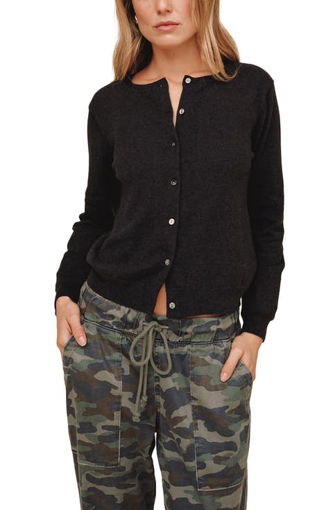 Crewneck Cotton & Cashmere Cardigan