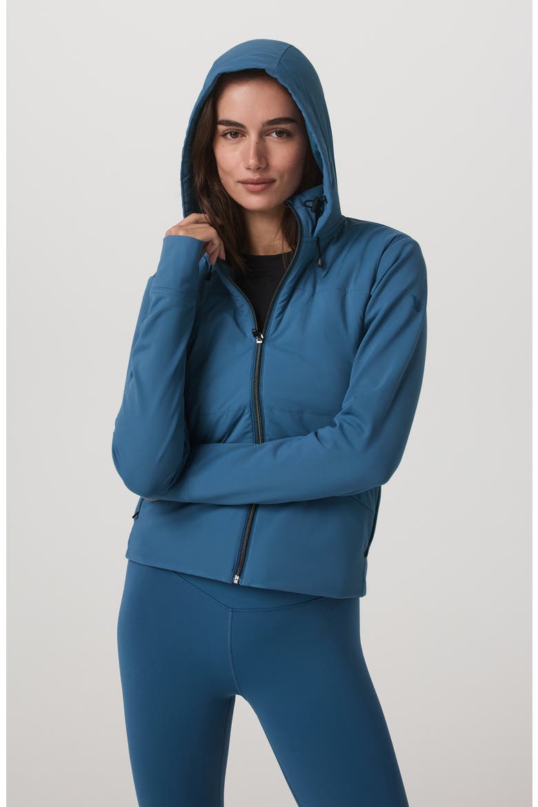 Chilled Out Water Repellent Insulated Training Jacket, Alternate, color, LAGOON