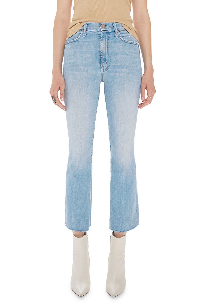 MOTHER The Hustler Frayed Ankle Jeans, Main, color,