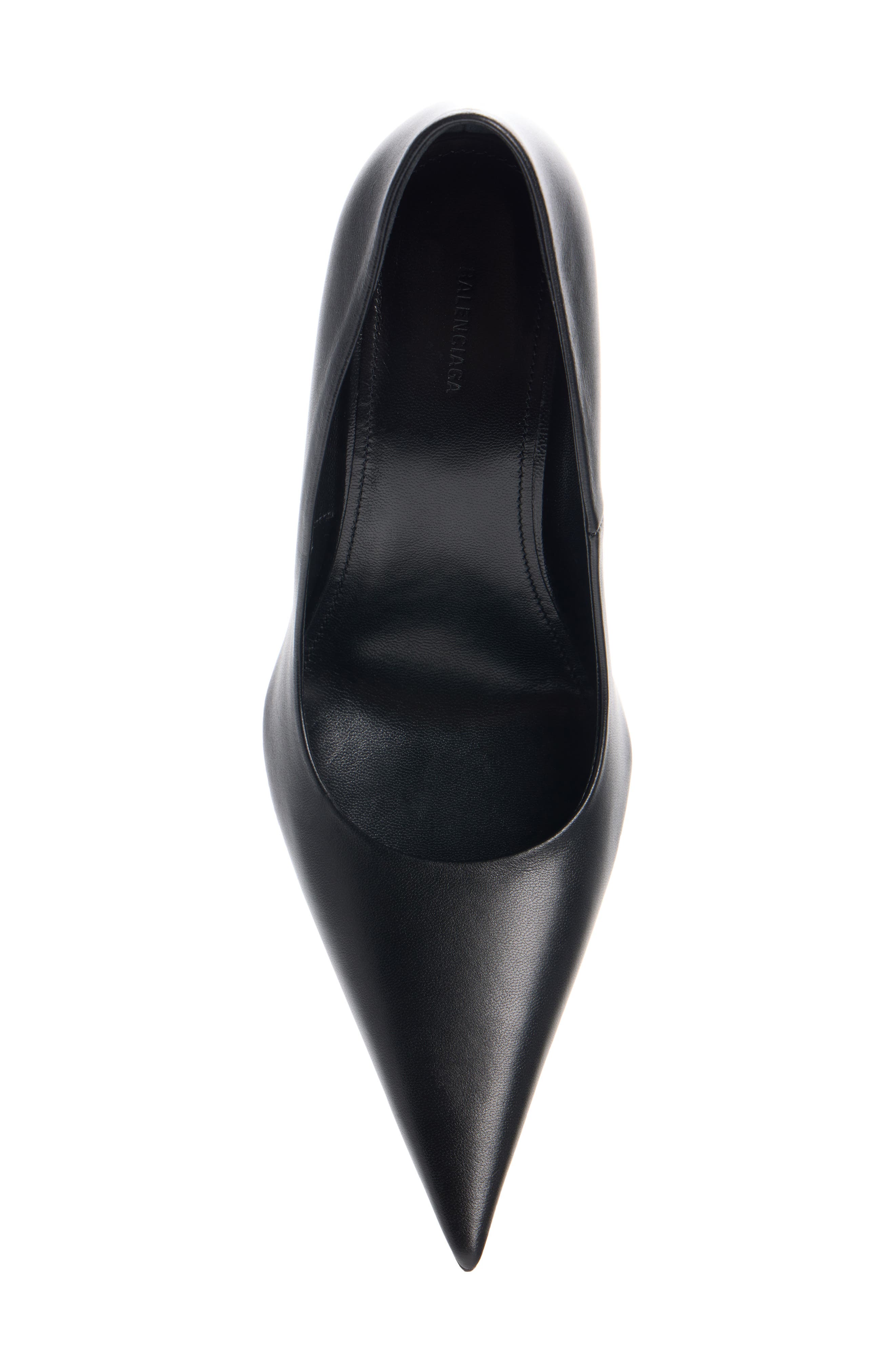 Balenciaga Avenue Pointed Toe Pump, Alternate, color, Black/ Gold