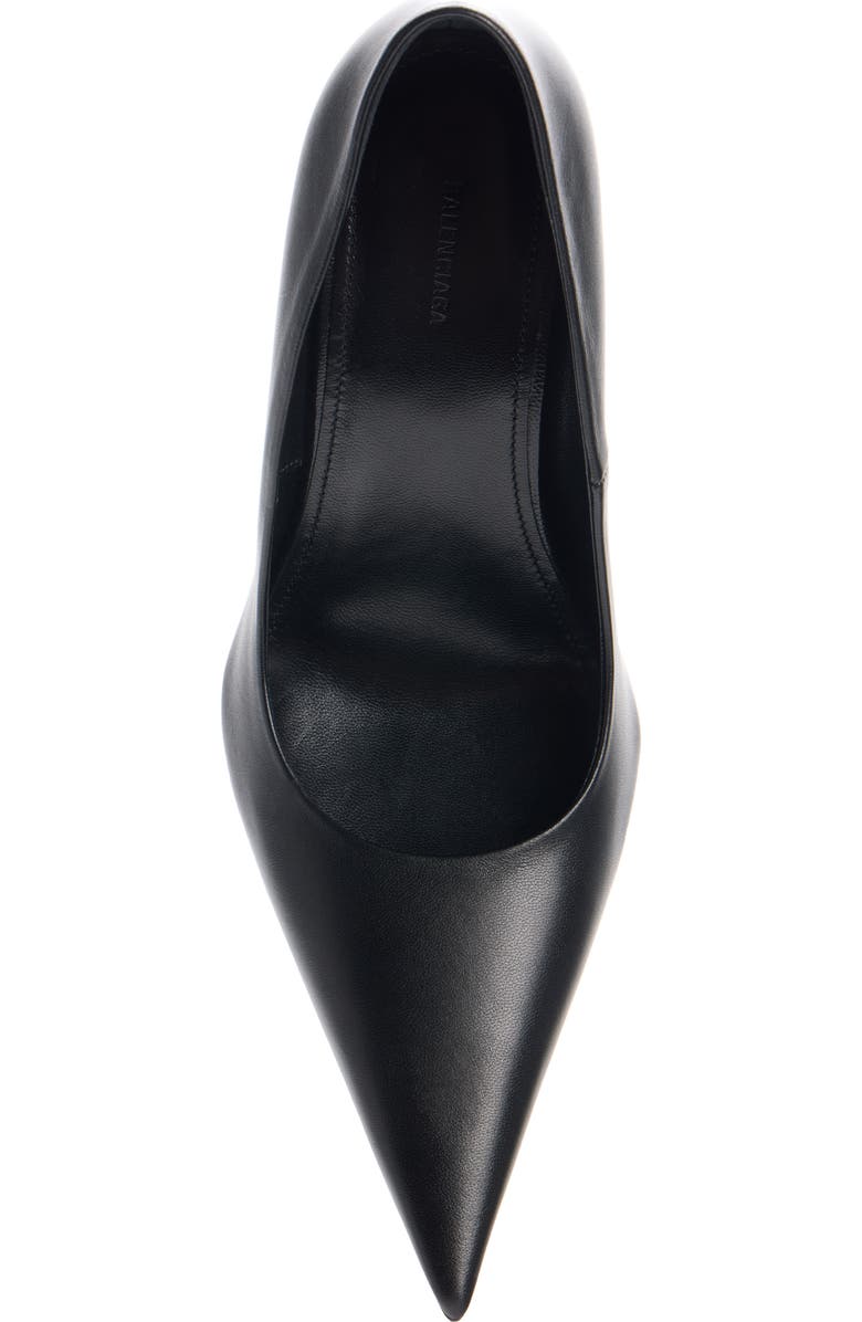 Balenciaga Avenue Pointed Toe Pump, Alternate, color, Black/ Gold