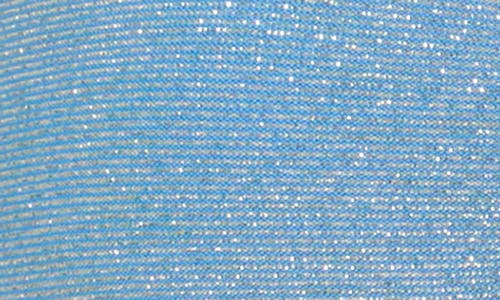 Vitamin A ® Cosmo Ring Detail Metallic Triangle Bikini Top In Ocean